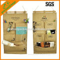 Jute wall-mounted storage bag